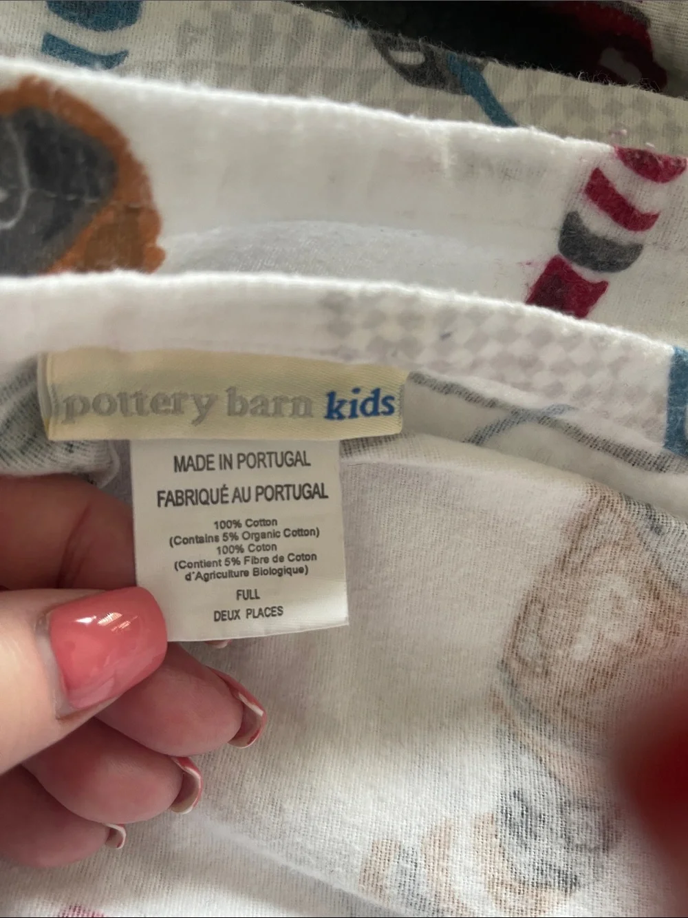 Pottery Barn Kids “Lodge Ice Hockey” Flannel Sheets Set Full Size